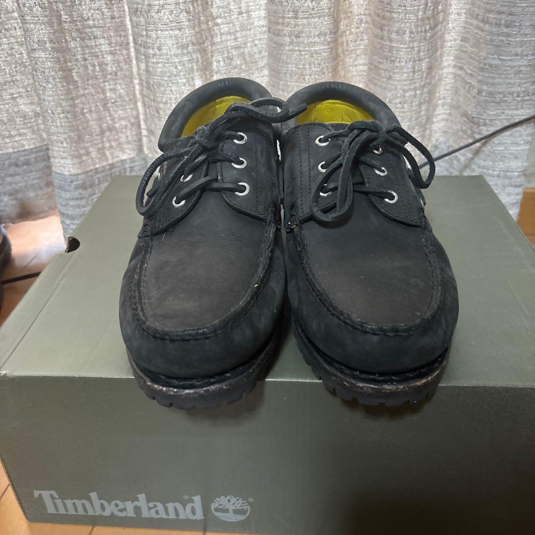 Timberland ブラック モカシン　27センチ　3eye