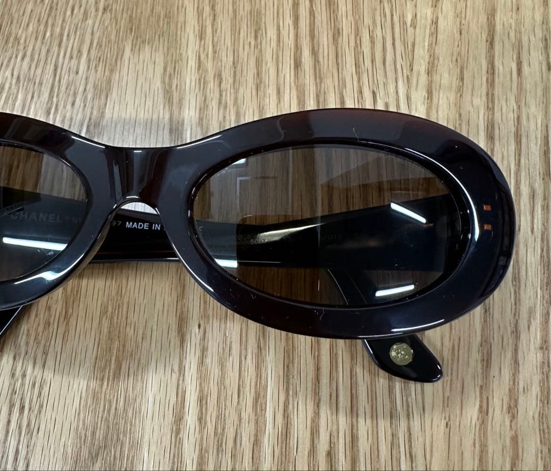CHANEL シャネル　ダークブラウン サングラス 5007