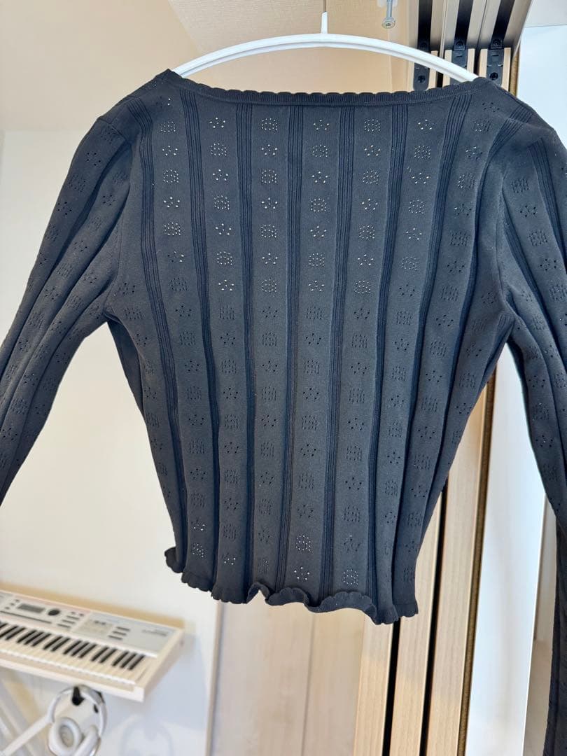alexanderwang.t ブラック クロップドトップス