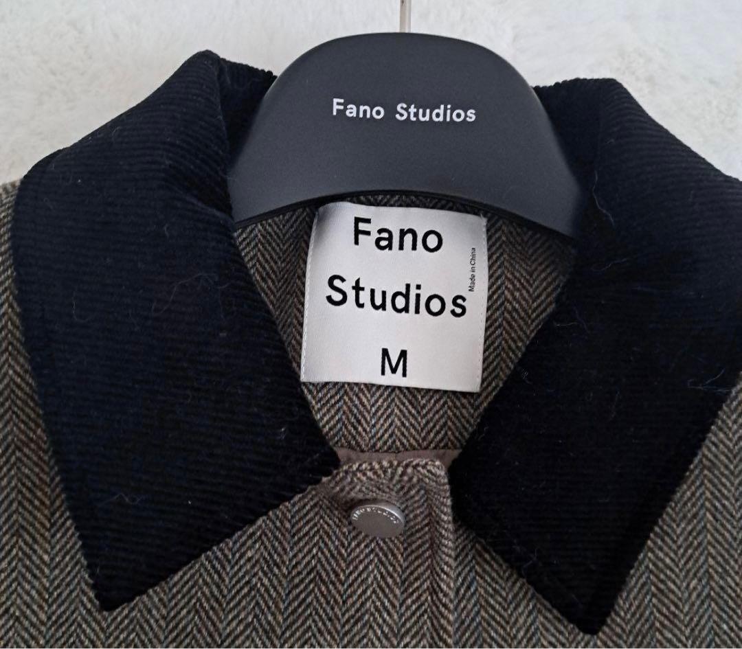 Fano Studios ヘリンボーンロングコート M