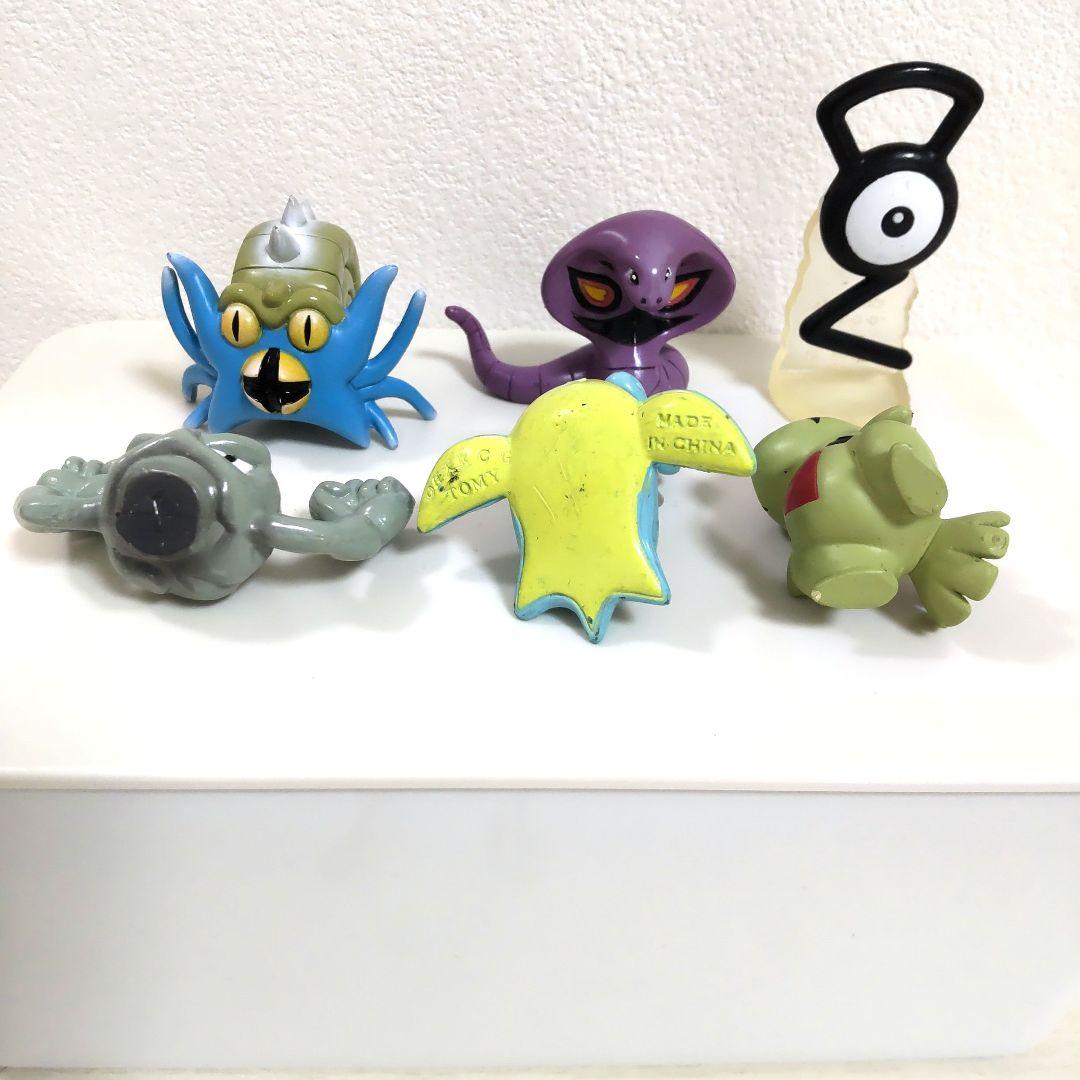【当時物☆】中古品 ポケモン モンコレ 赤緑青金銀 ６体