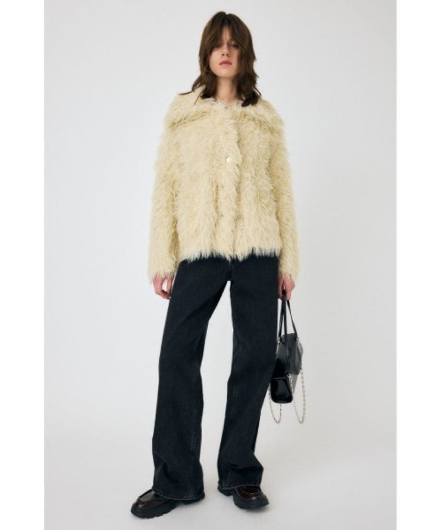 MOUSSY FEATHER YARN OVERSIZED カーディガン