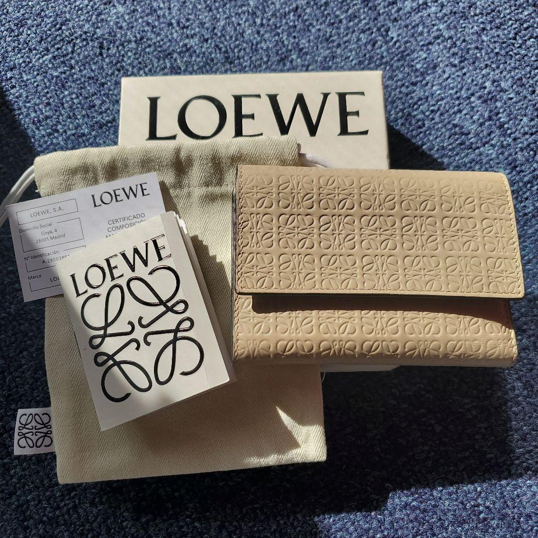 LOEWE ロエベ リピートアナグラム スモール バーティカルウォレット