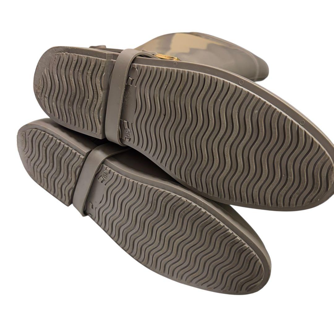 Jimmy Choo ジミーチュウ レインブーツ ラバー ロングブーツ グレー