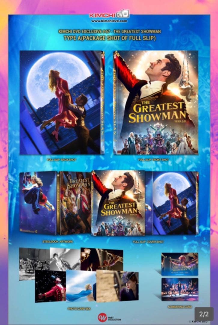【海外予約限定特典付】グレイテスト・ショーマンBlu-ray スチールブック
