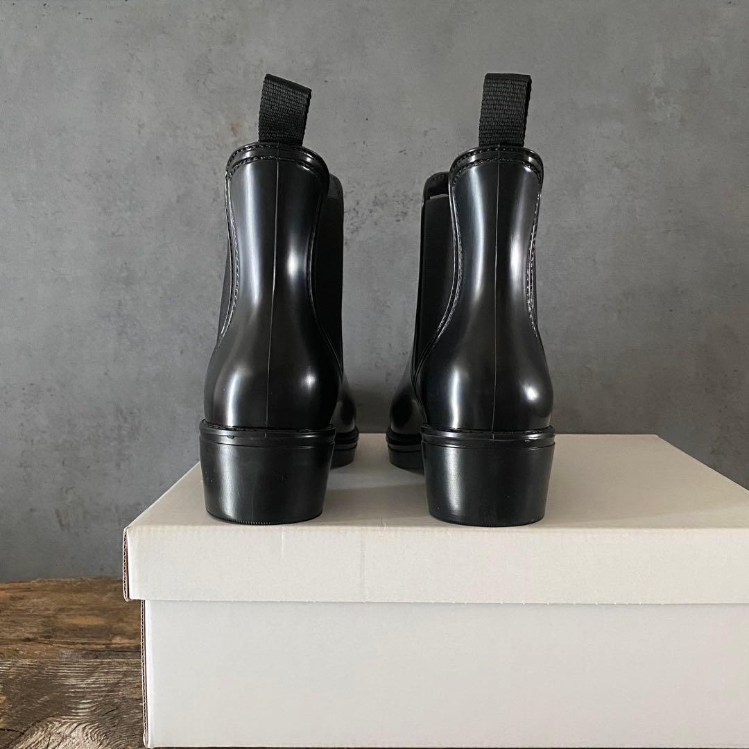 黒 マッキントッシュ MACKINTOSH サイドゴア レインブーツ ショート