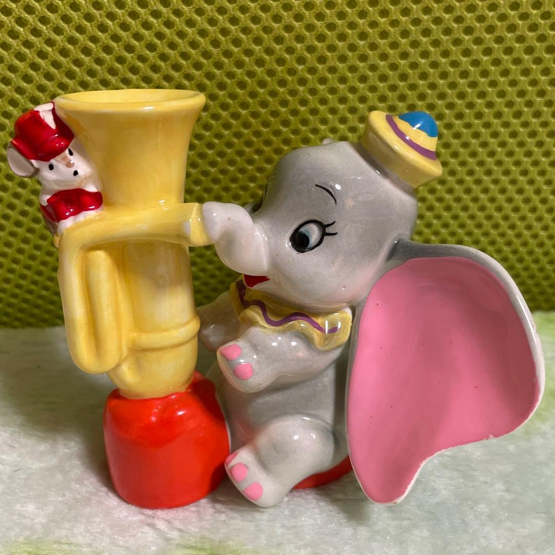ディズニー ダンボ ティモシー 陶器 ビンテージ 陶器人形 ミニフィギュア 希少