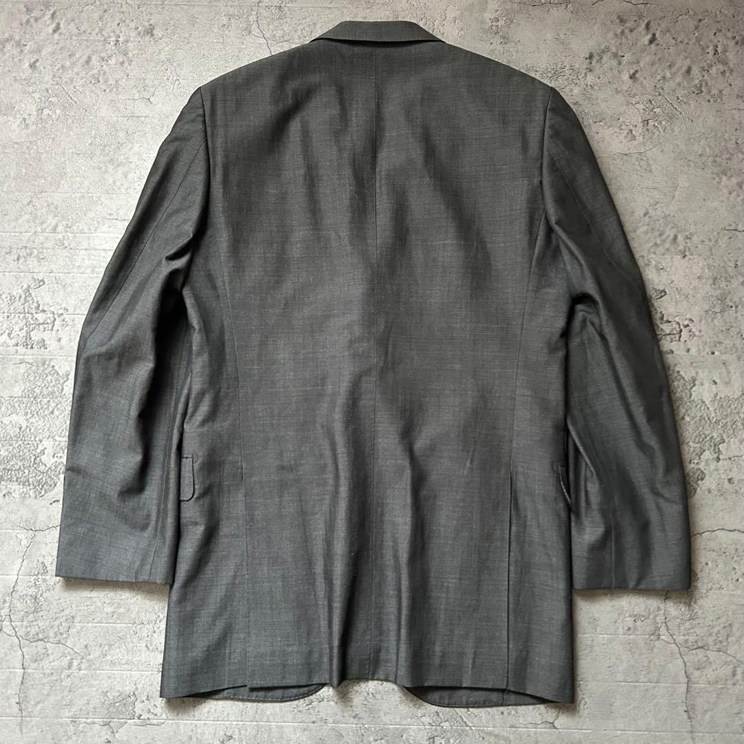 希少 三者混 ATTIRE 麻 リネン ソラーロ スーツ グレー 2B スーツ