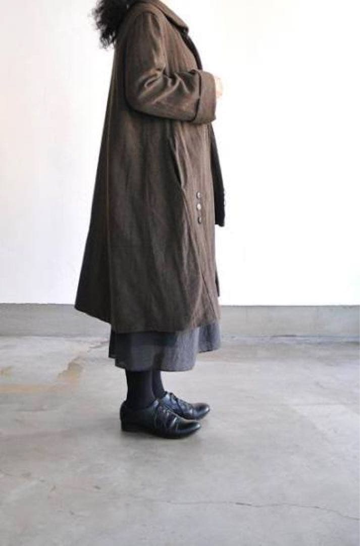 KAPITAL 追撚ウール　カシュクール　ケリーコート　サイズ0