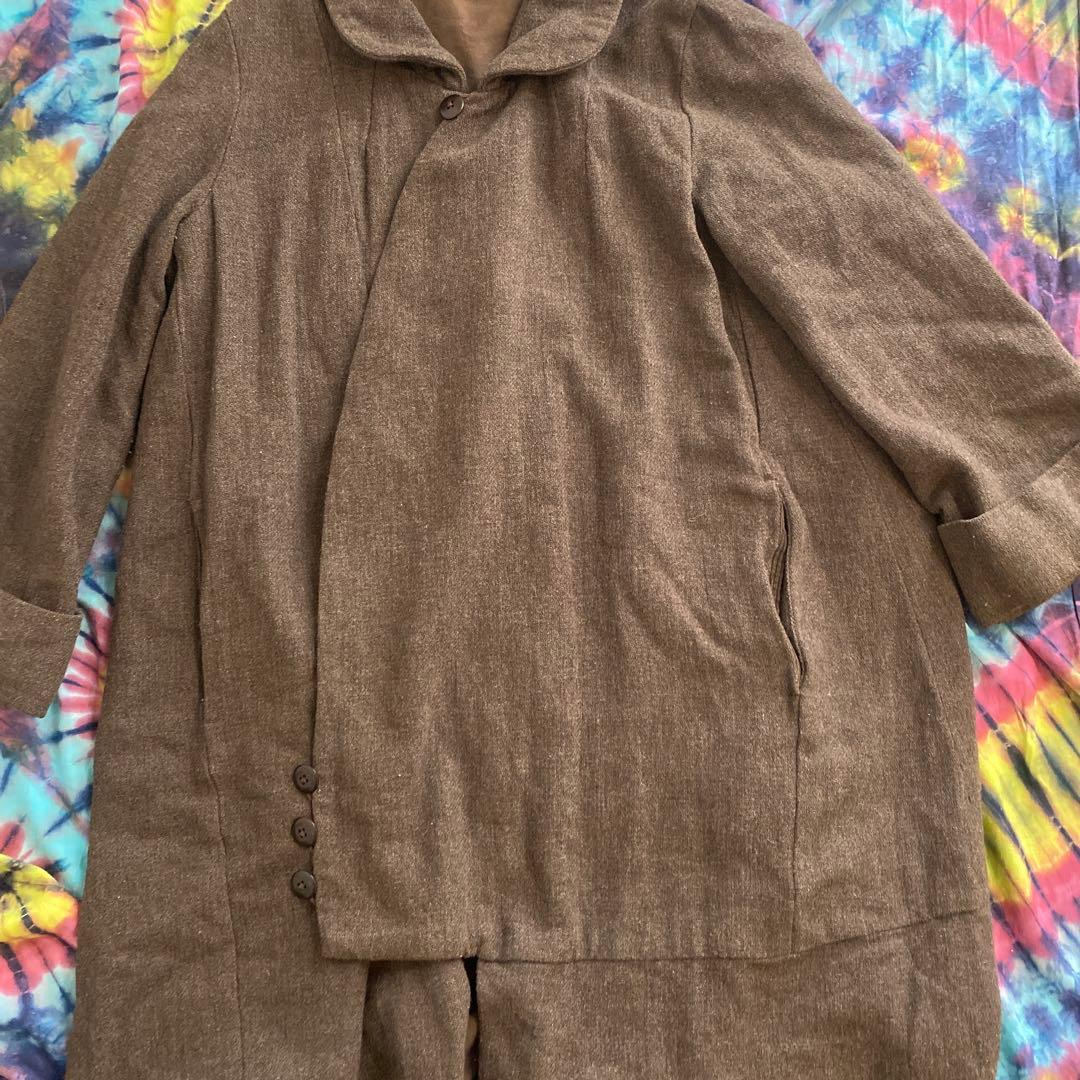 KAPITAL 追撚ウール　カシュクール　ケリーコート　サイズ0