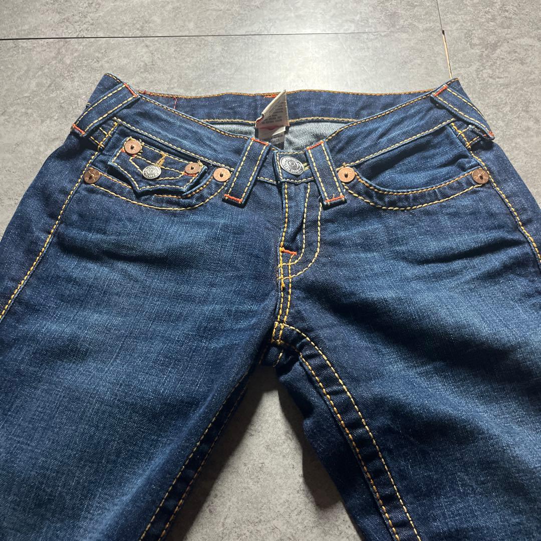 希少 USA製 TRUERELIGION フレアデニム RAINBOW JOEY