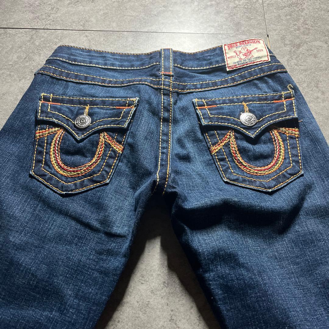 希少 USA製 TRUERELIGION フレアデニム RAINBOW JOEY