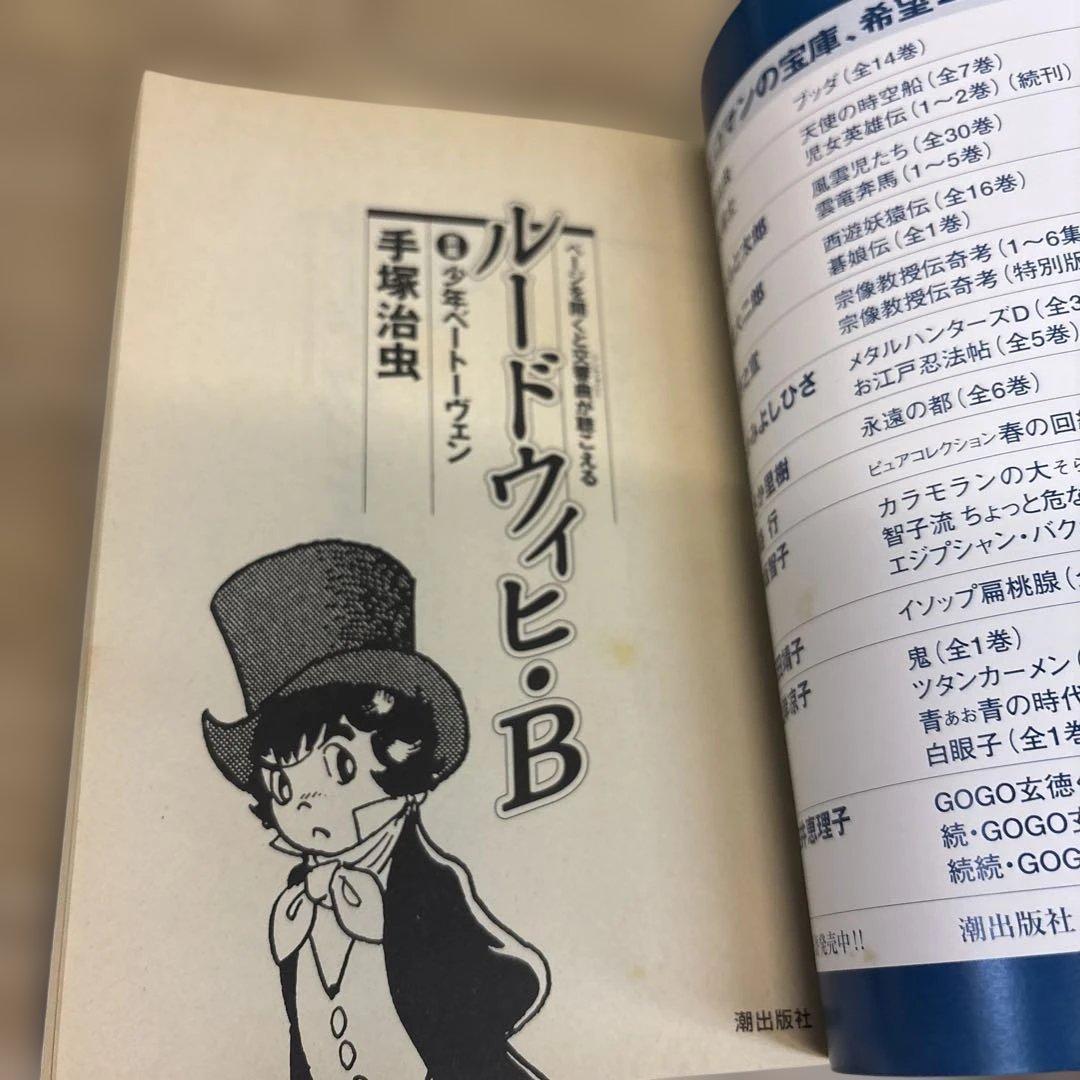 【値下】ルードウィヒ・B 少年ベートーヴェン 前編 後編 手塚治虫　2冊まとめて