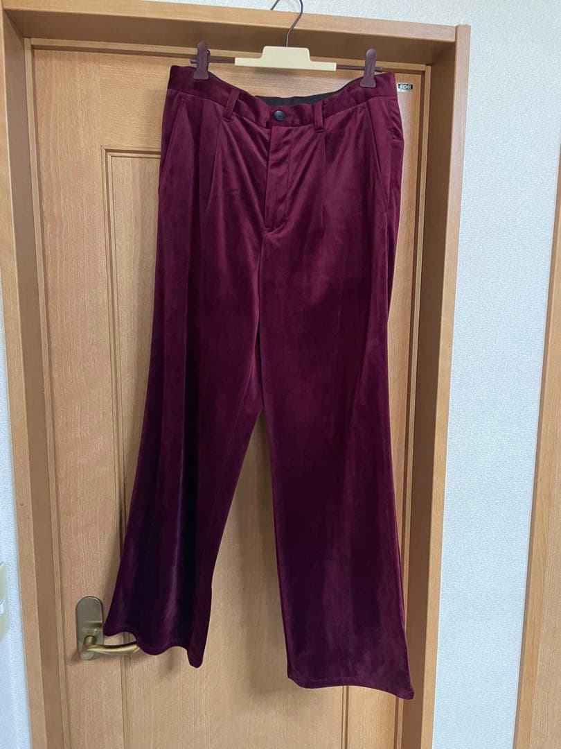HARE ベロア セットアップ M ワイン