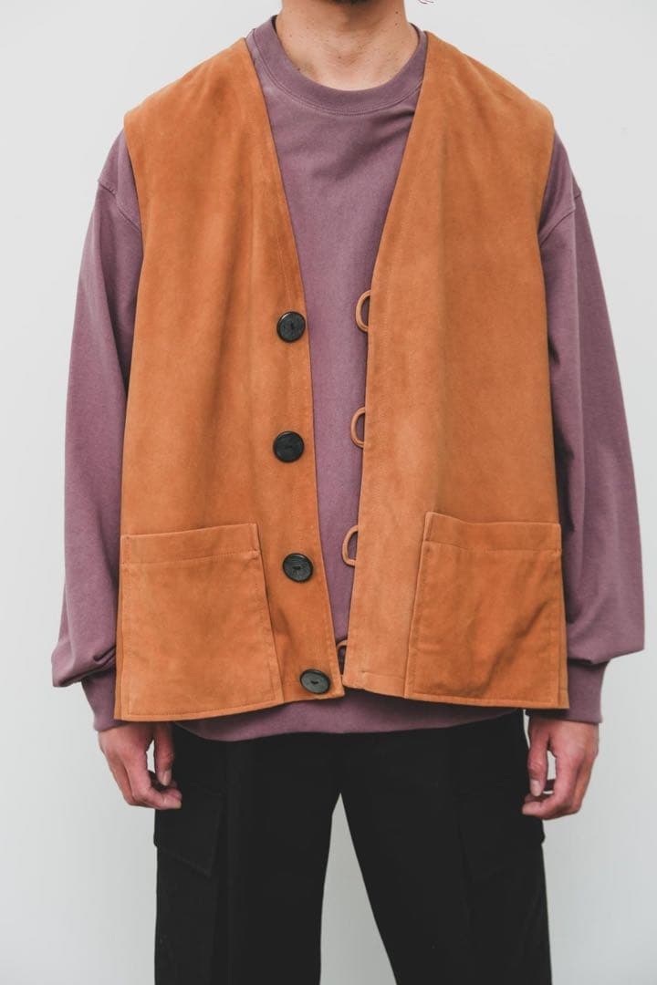 HERILL GOATSUEDE VEST レザーベスト