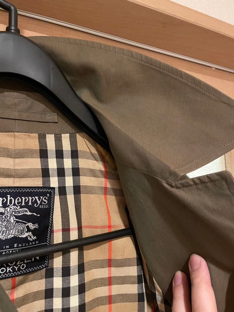 Burberry シングルトレンチコート マルゼン別注 イギリス製 玉虫カラー