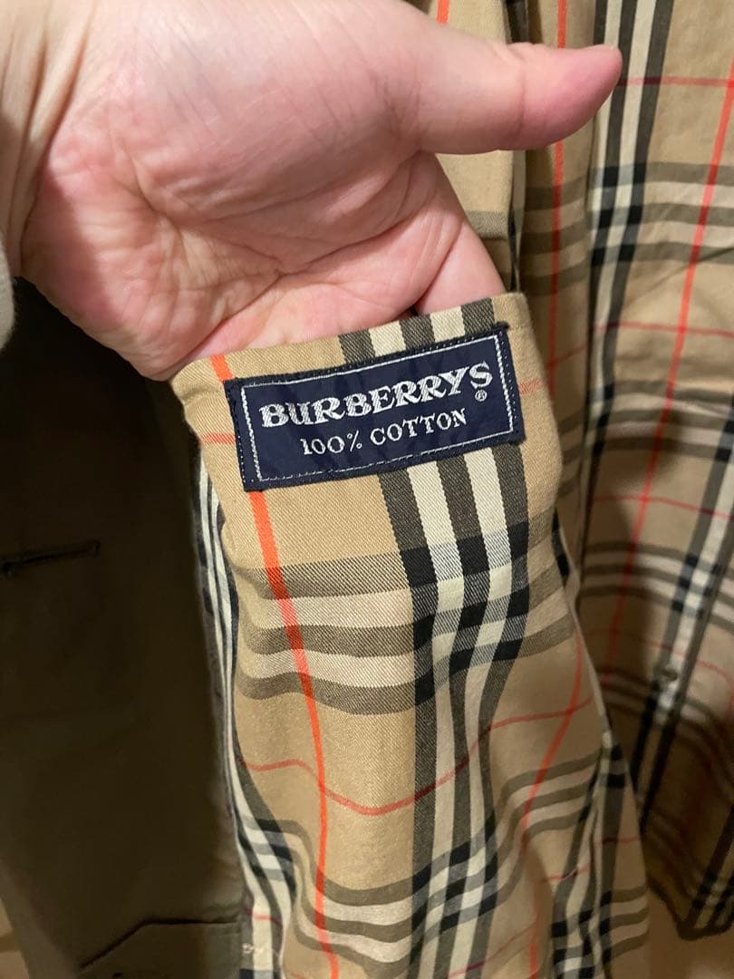 Burberry シングルトレンチコート マルゼン別注 イギリス製 玉虫カラー