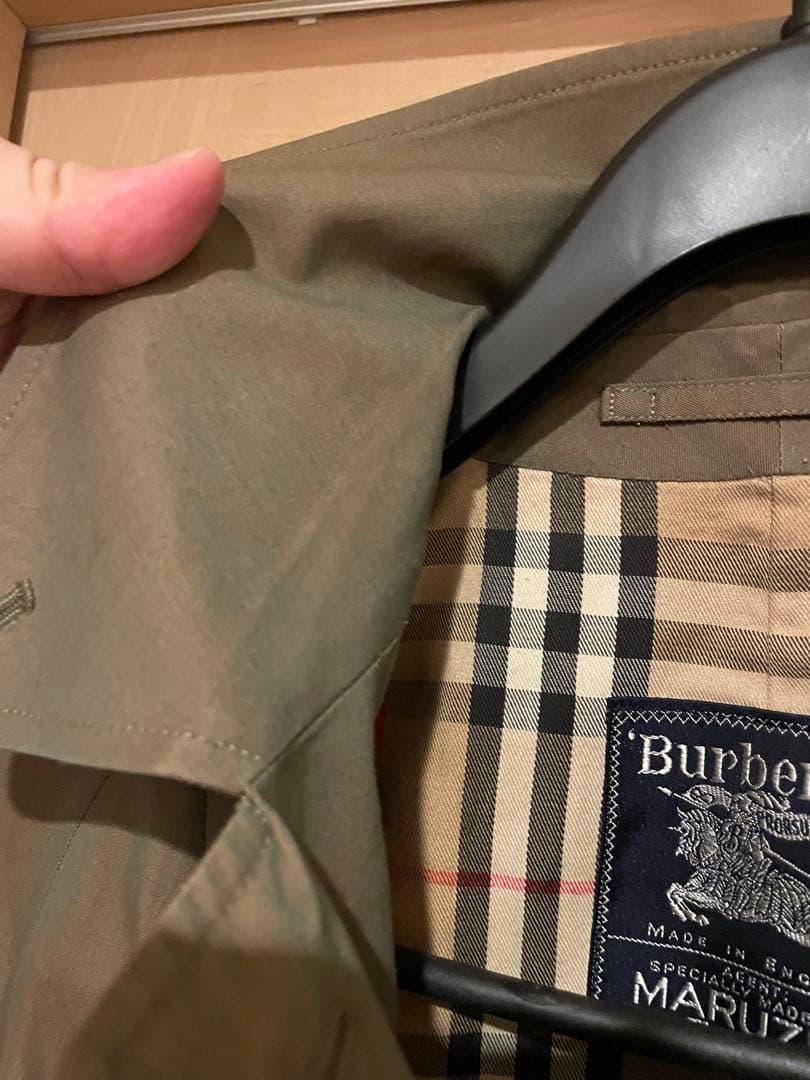 Burberry シングルトレンチコート マルゼン別注 イギリス製 玉虫カラー
