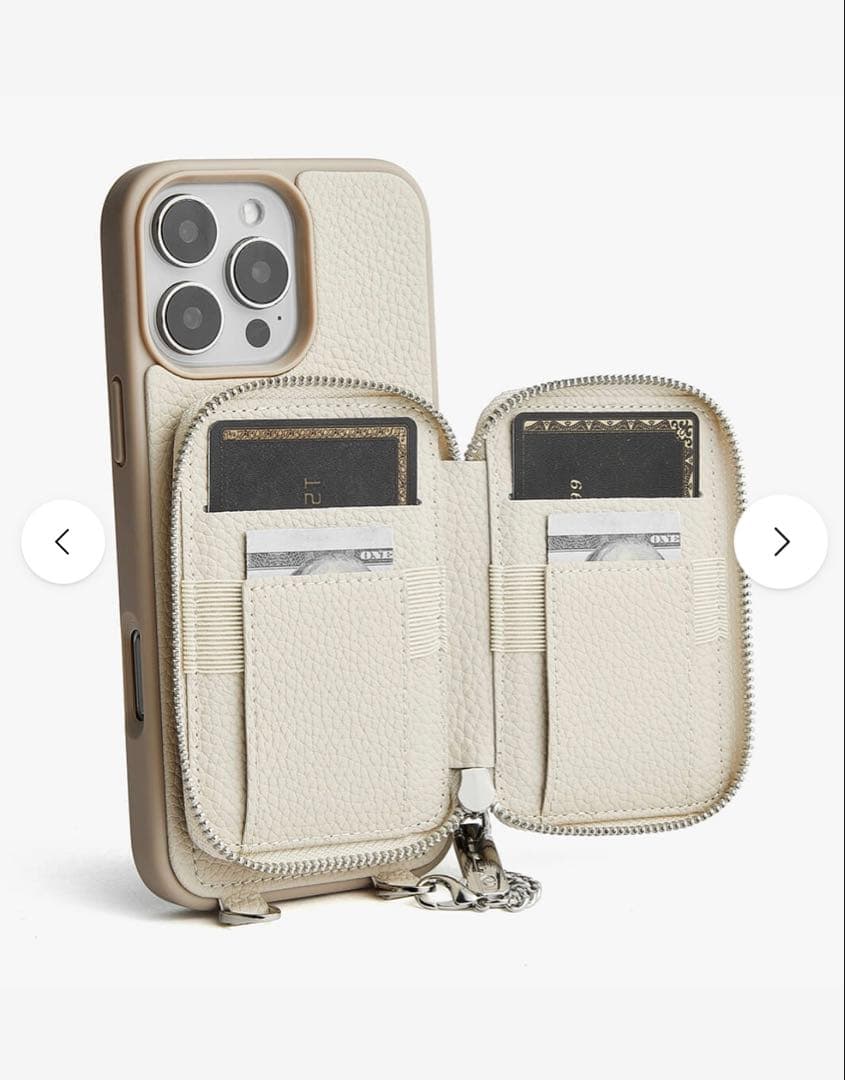 新品♪CUSTYPE⭐︎iPhone17ルナシルバーシリーズアイボリーベージュ