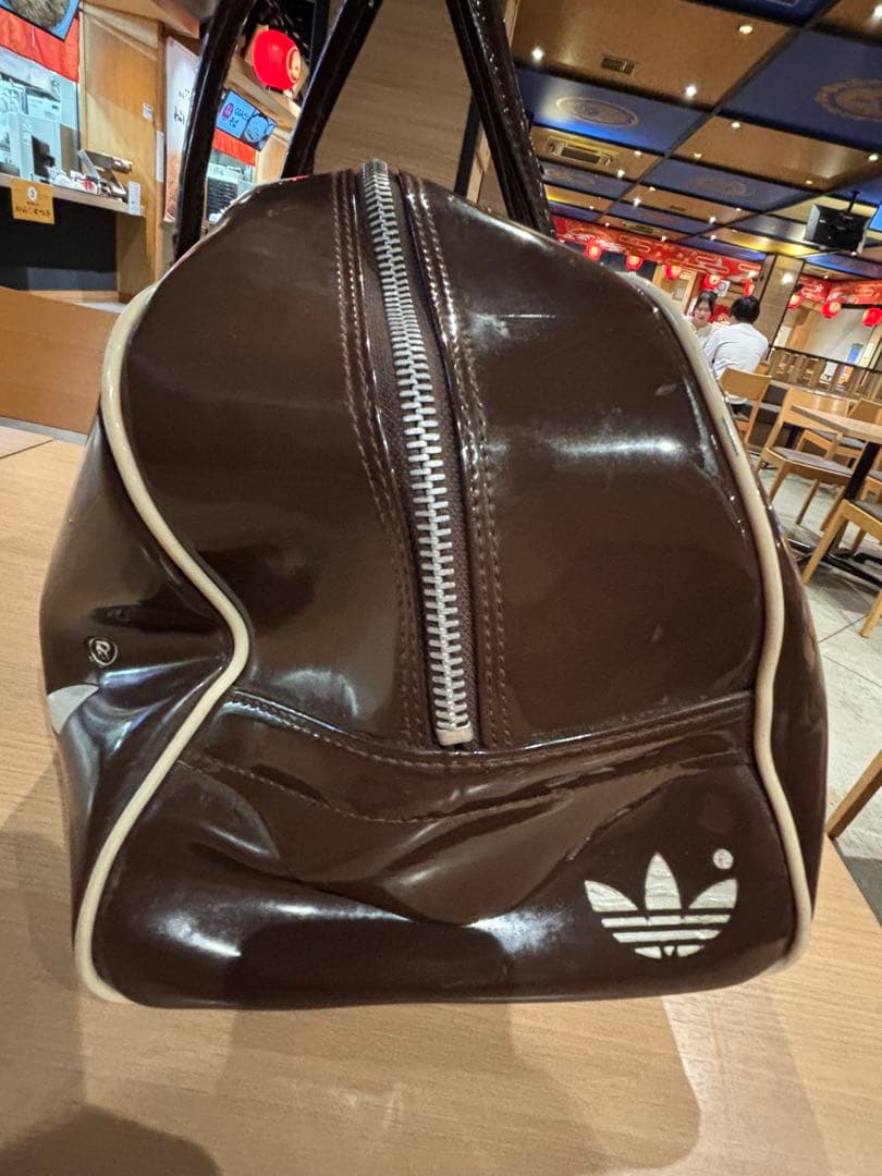 adidas ブラウン ボストンバッグ　70s vintage