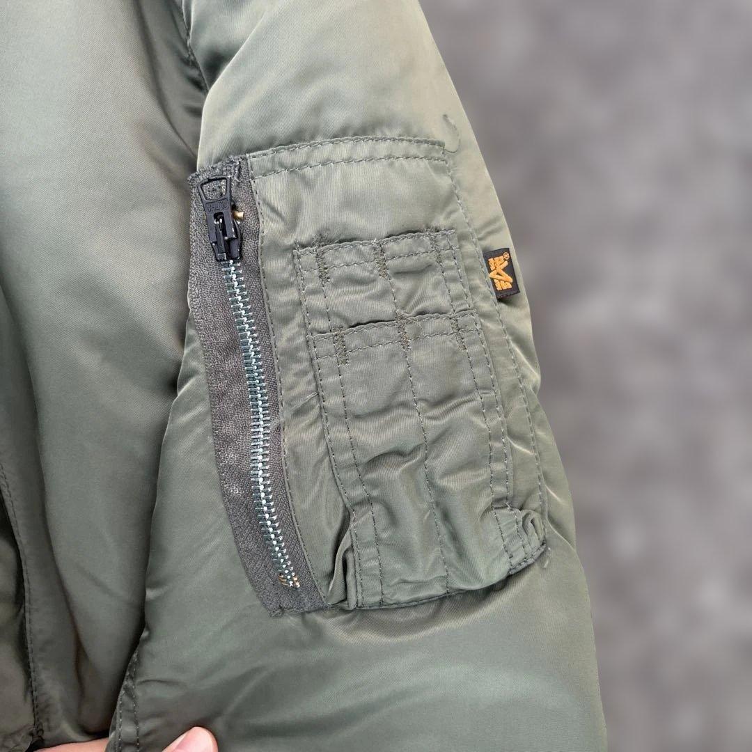 90s alpha USA製　reversible ma-1 jacket S
