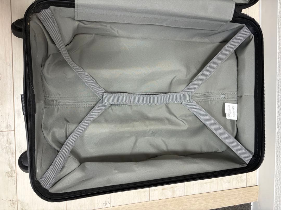 無印良品　バーの高さを自由に調節できる　ストッパー付きハードキャリー 33Ｌ