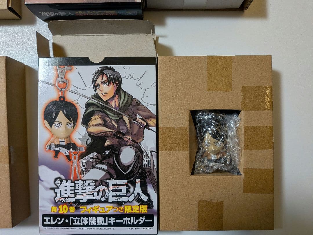 【特典未開封】進撃の巨人 フィギュアつき限定盤 特典まとめ売りセット 4種