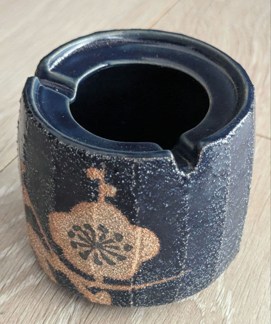 陶器製 灰皿＆徳利セット 木箱付き