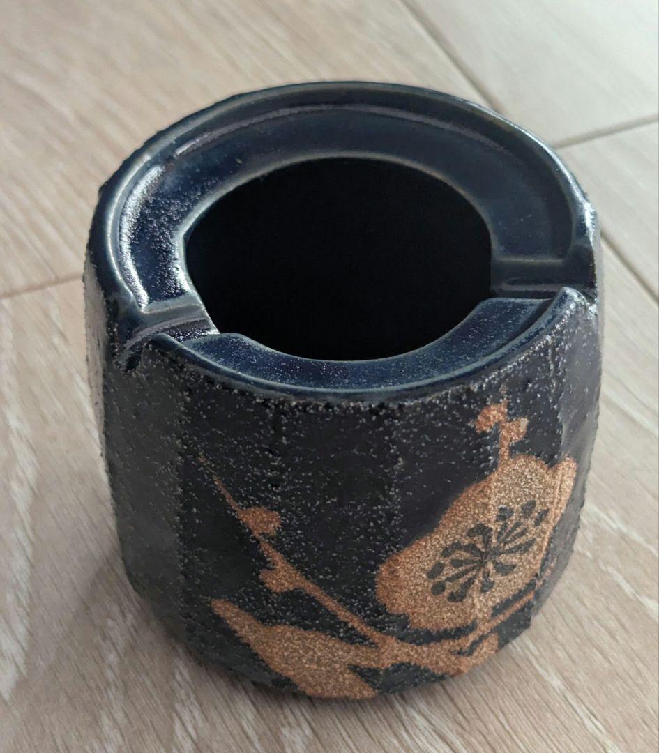 陶器製 灰皿＆徳利セット 木箱付き