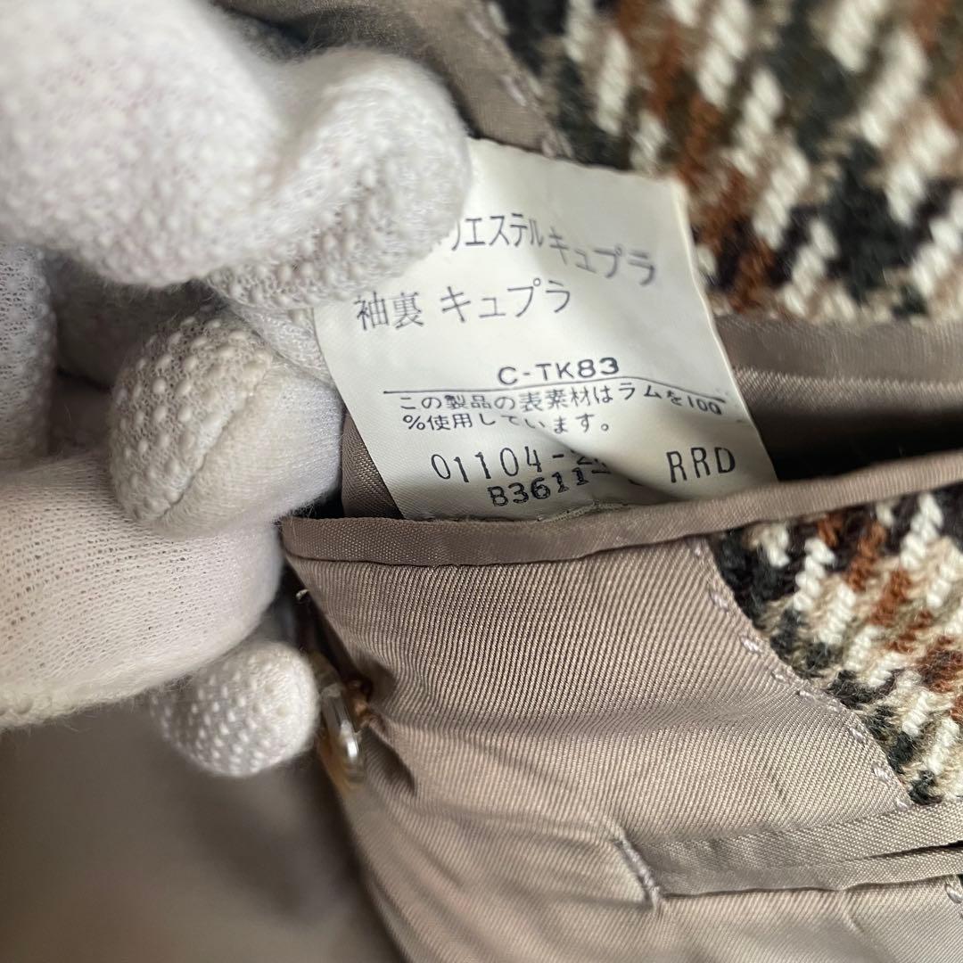 バーバリー　テーラードジャケット　ガンクラブチェック　175　AB6　L