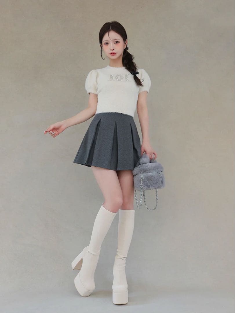 【Darich】❤︎ダーリッチ❤︎ウルトラストレッチロングブーツ　アイボリー M