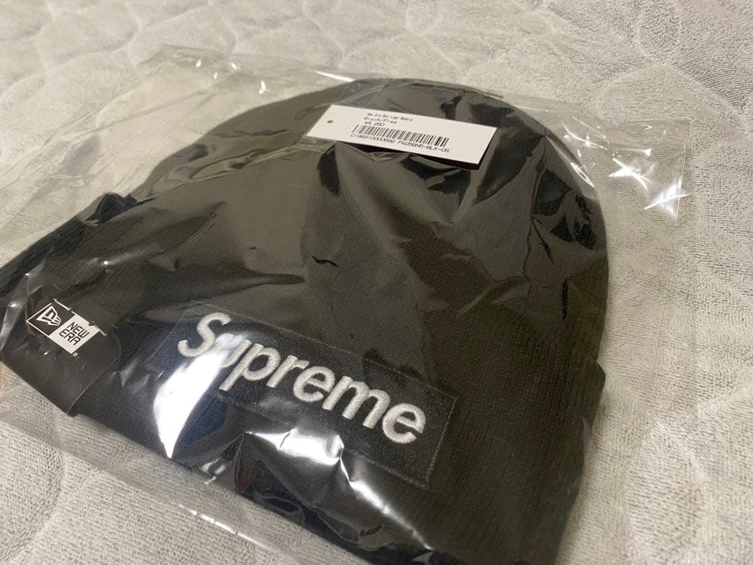 【新品】Supreme × New Era ビーニー ブラック