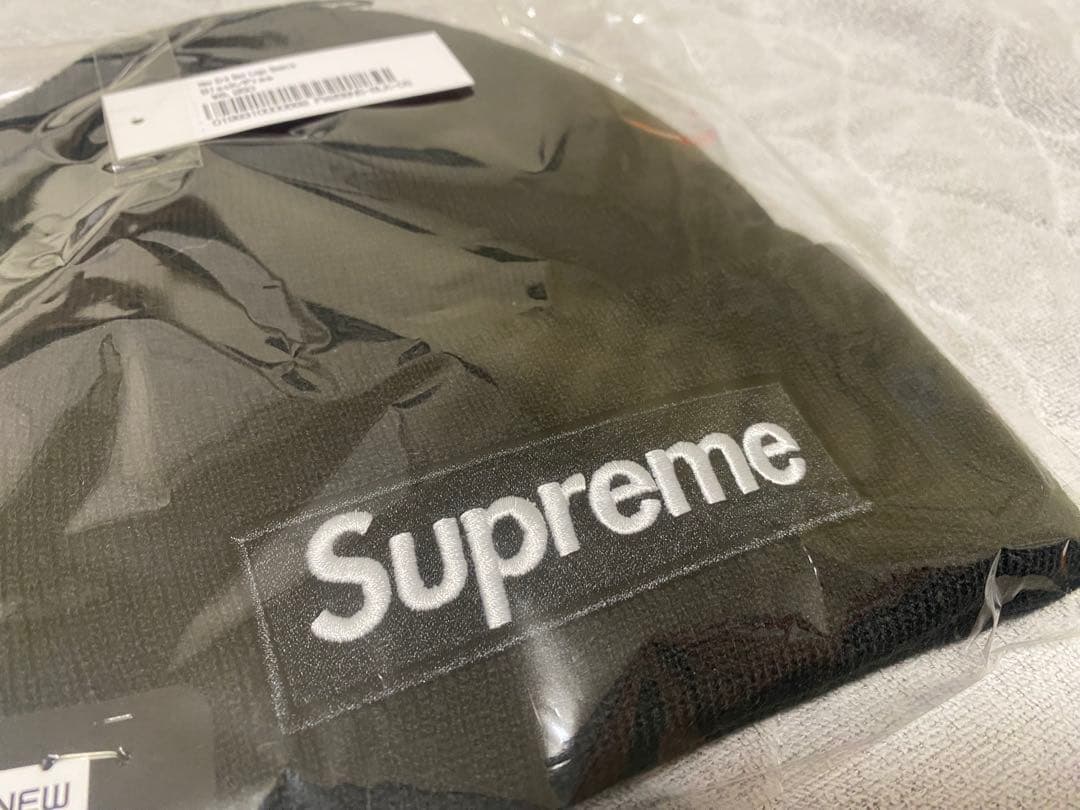 【新品】Supreme × New Era ビーニー ブラック