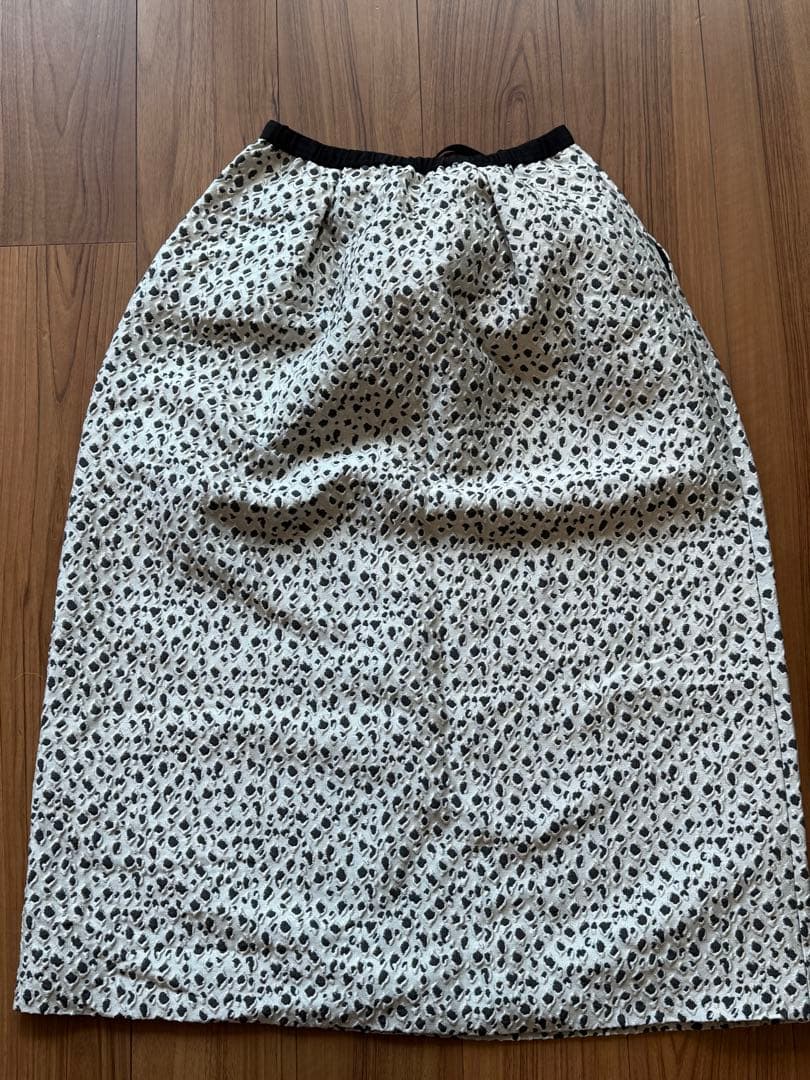 新品 Drawer 2025 Resort ドゥロワー ドットジャガードスカート
