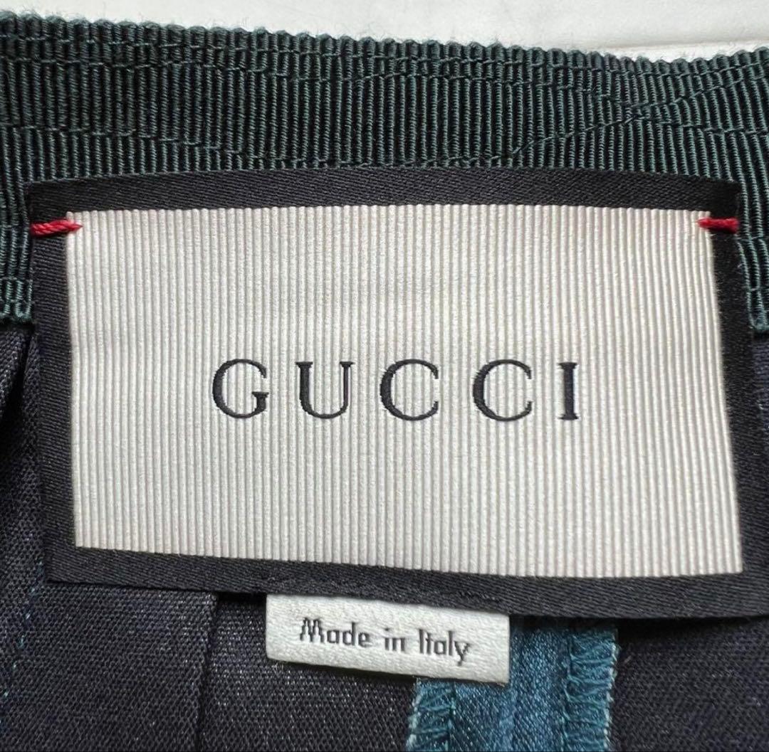 レア品✨️GUCCI シルク フラワー プリーツスカート スパンコール装飾