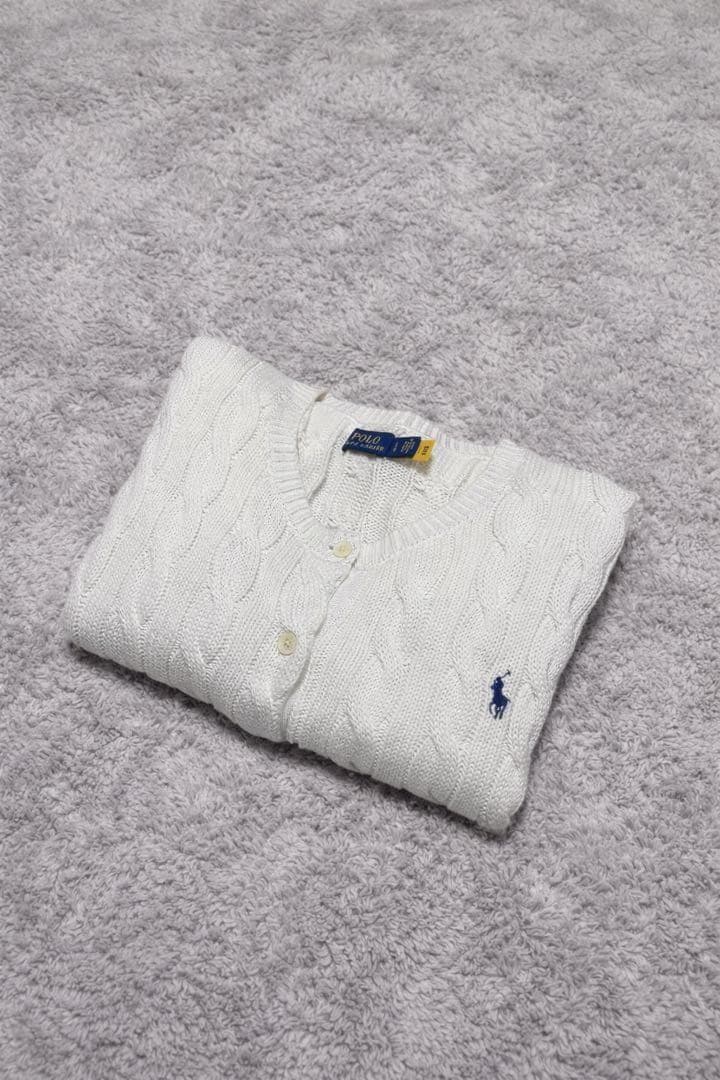 【極美品】✨POLO RALPH LAUREN コットン ケーブル カーディガン