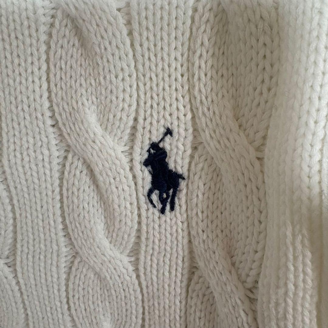 【極美品】✨POLO RALPH LAUREN コットン ケーブル カーディガン