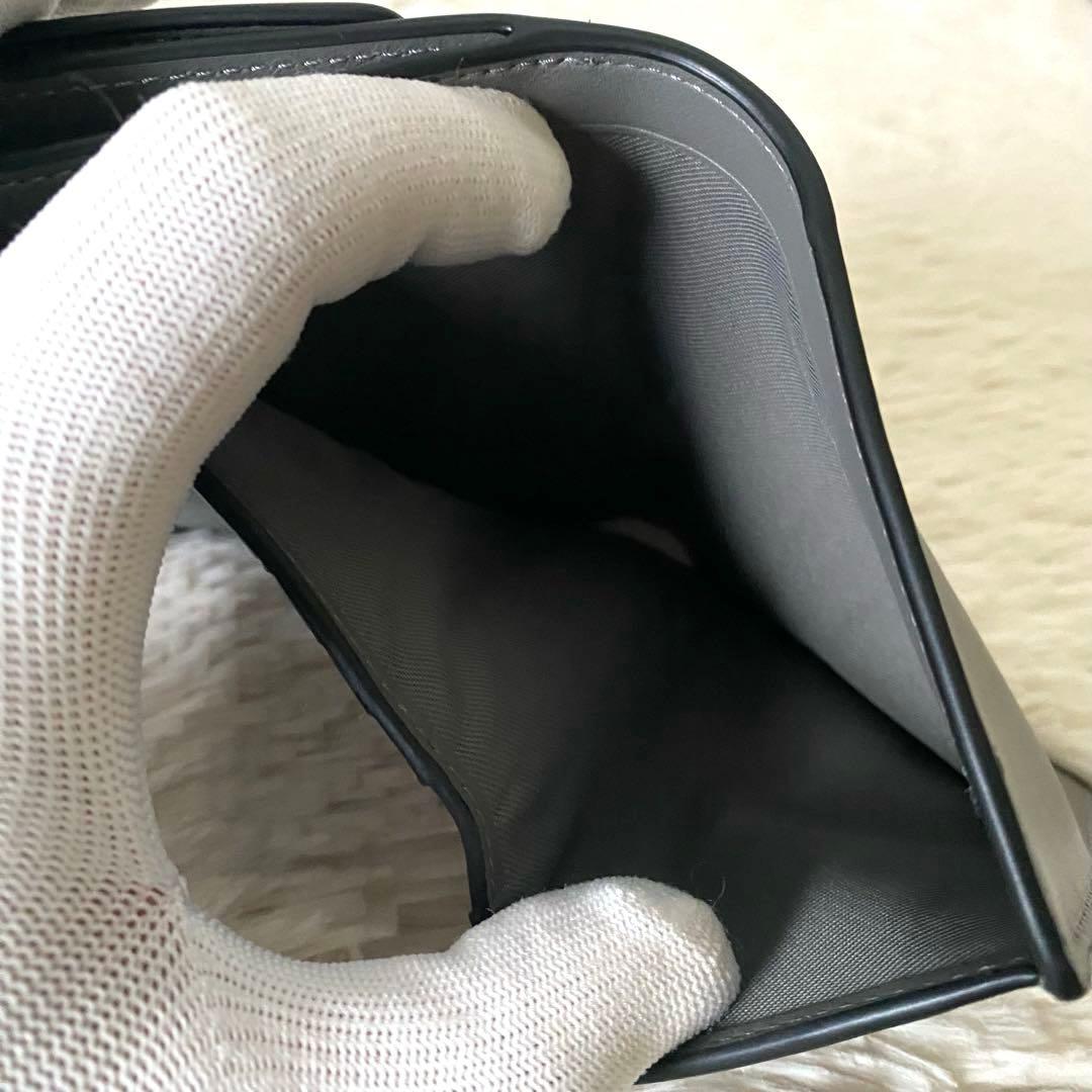 未使用品【COACH】エライザ スモール ウォレット二つ折り財布 グレー 大人気