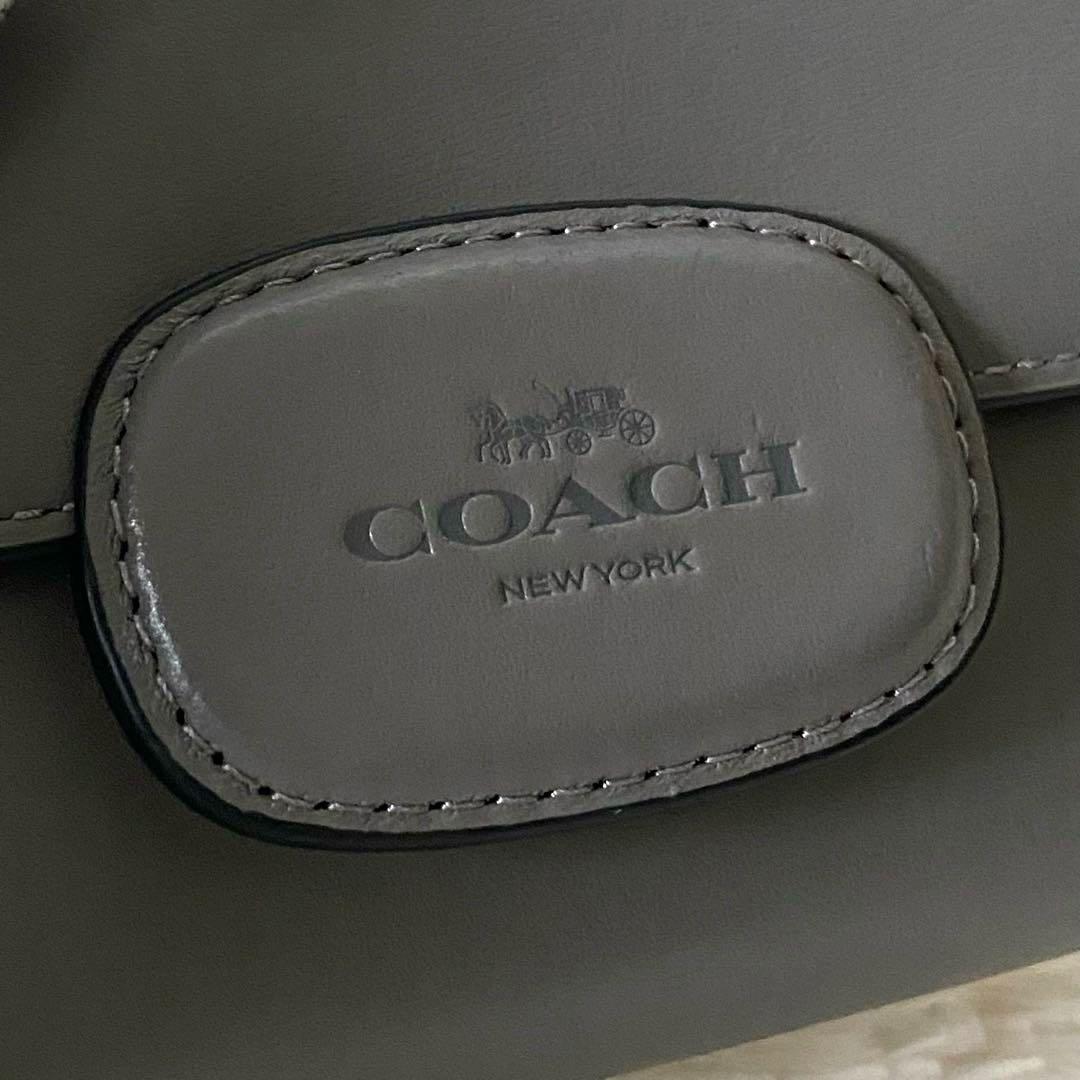 未使用品【COACH】エライザ スモール ウォレット二つ折り財布 グレー 大人気