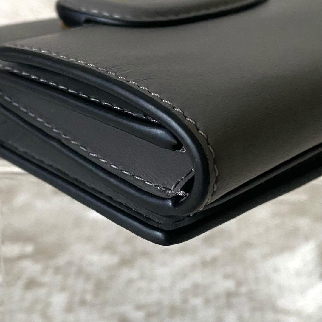未使用品【COACH】エライザ スモール ウォレット二つ折り財布 グレー 大人気