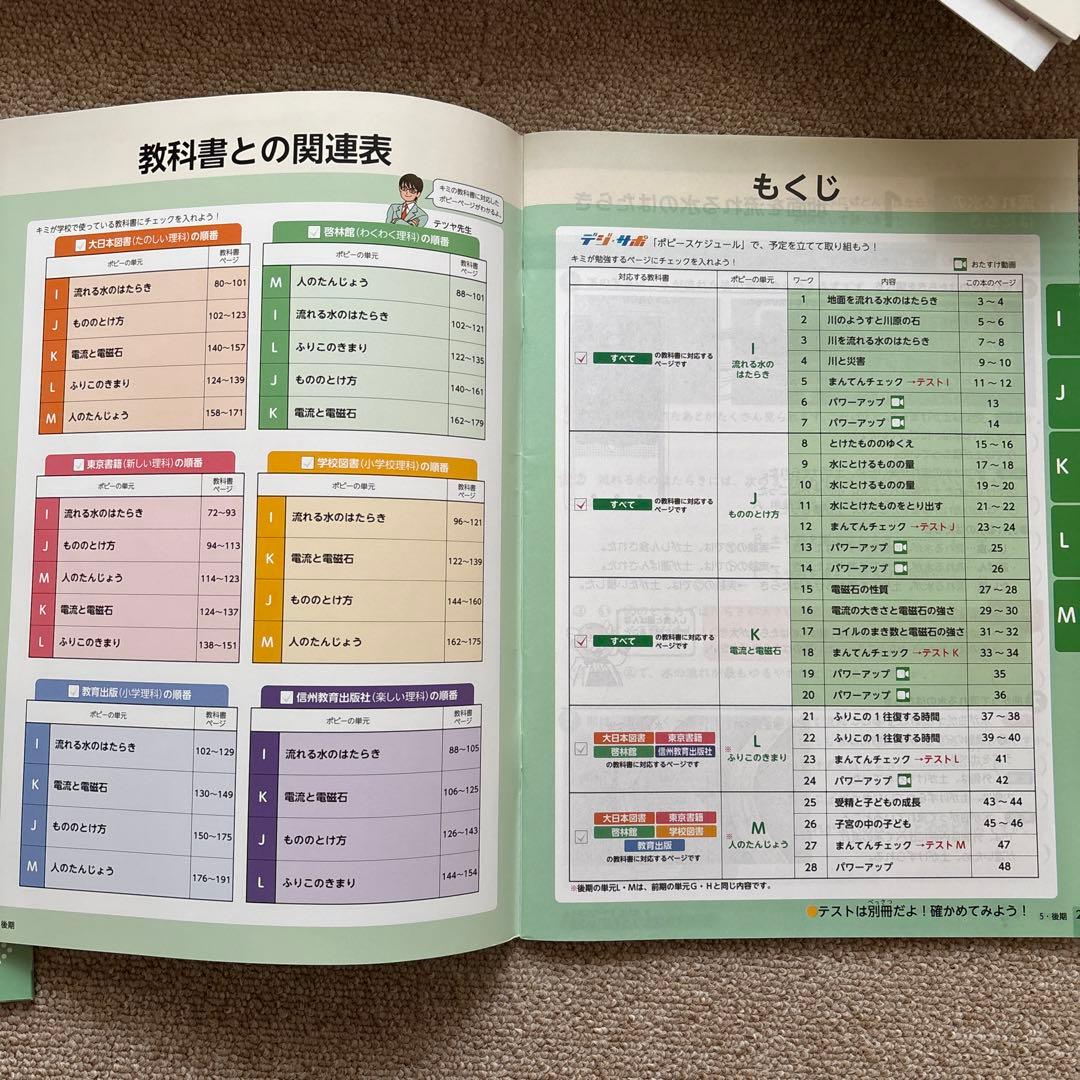 ポピー 小学5年 2024年〜2025年 4月〜3月 (１年分)