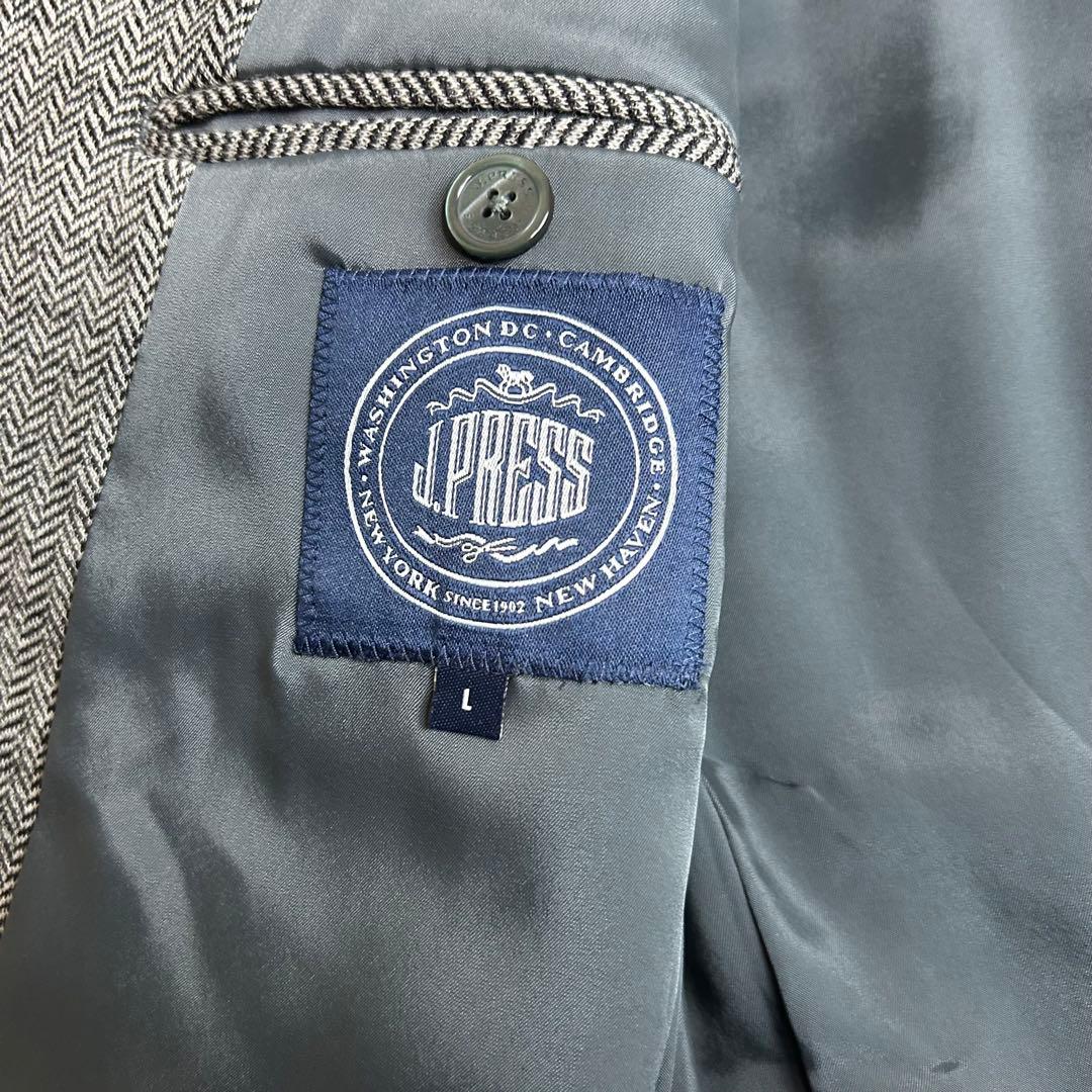 j.press classicゴルフCLUBテーラードジャケット ヘリンボーンL