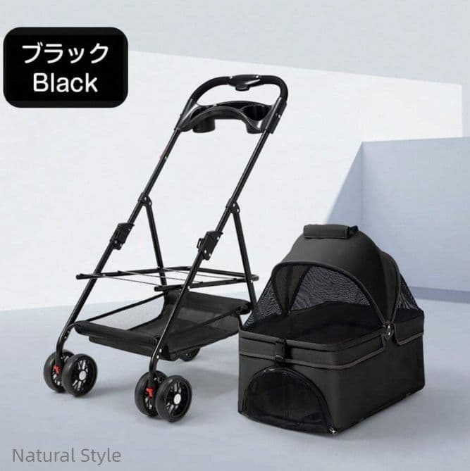 ペットカート2way分離式対面式折り畳みコンパクト多頭飼いに最適小型中型犬猫対応