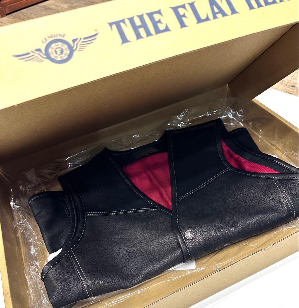 THE FLAT HEADディアスキン ベスト　藤岡勇吉本店/鹿革