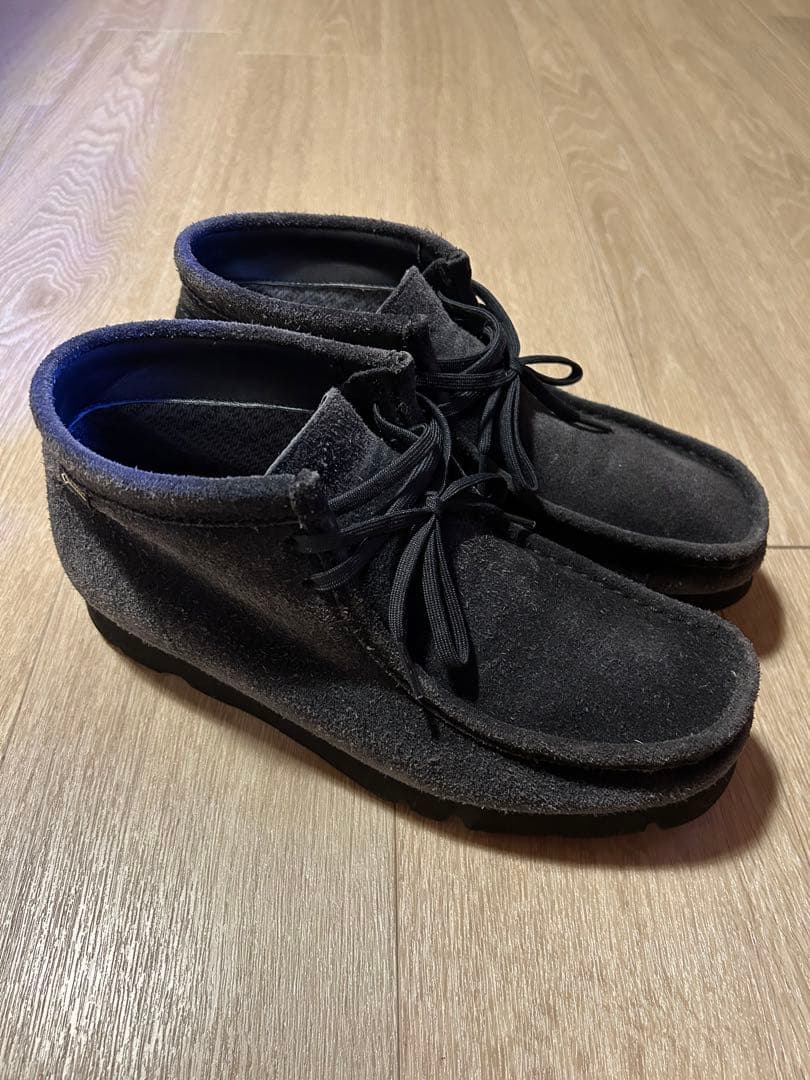 CLARKS × BEAMS 別注 ワラビー GTX 初期ネイビースエード