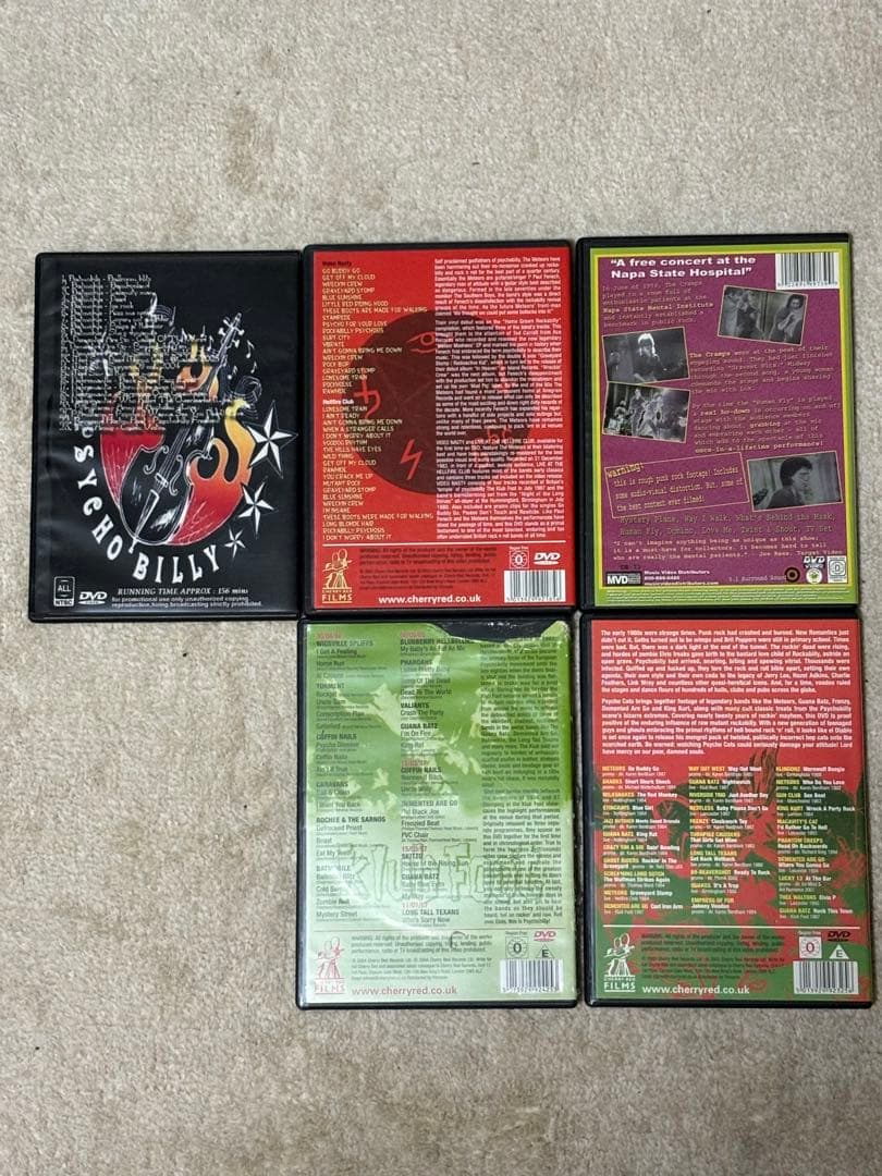 サイコビリー DVD 5枚 PSYCHOBILLY CRAMPS
