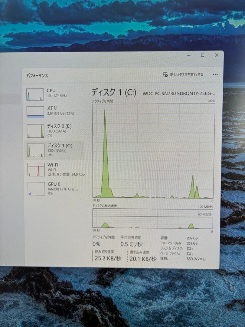 ミニPC Lenovo ThinkCentre P330 / i7 16GB tiny