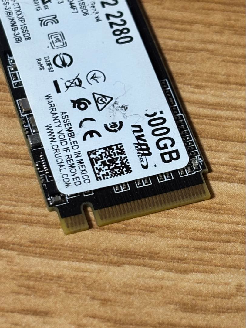内蔵型SSD Crucial P1 M.2 2280 500GB SSD