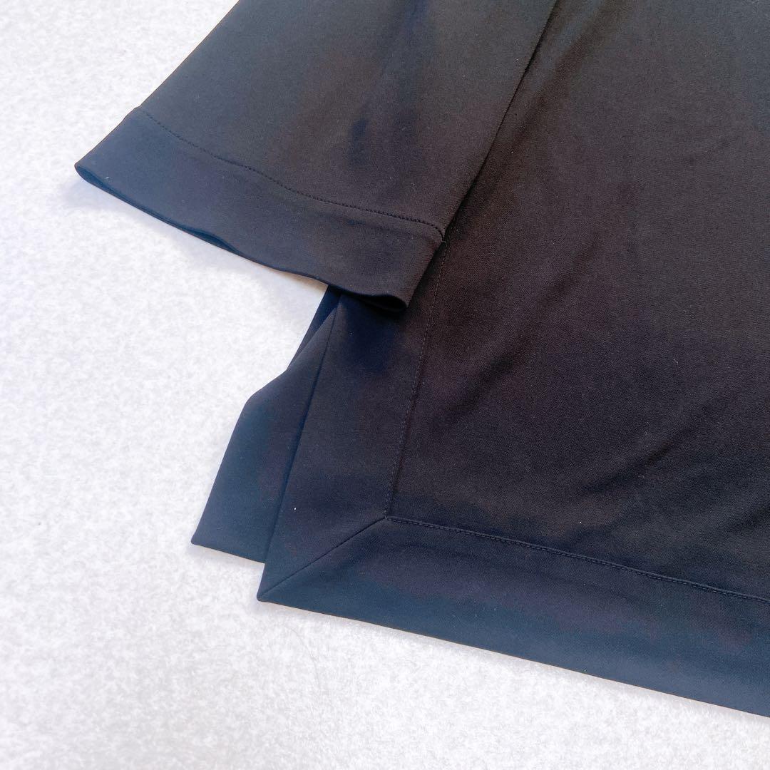 美品　レオナール　カンカン　カーディガン　ロゴボタン　黒　M