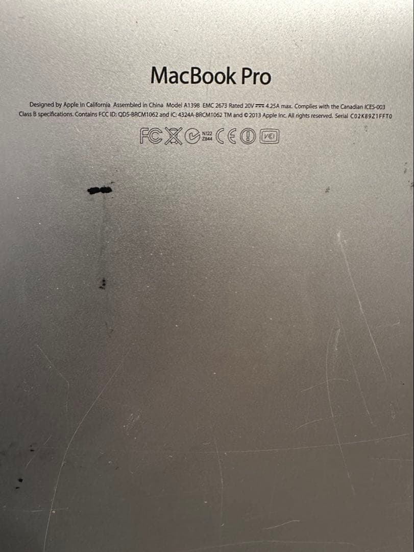 中古MacBook Pro